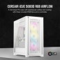 CORSAIR iCUE 5000D RGB Airflow Tower Udvidet ATX Hvid CORSAIR iCUE 5000D RGB Airflow Tower Udvidet ATX Hvid