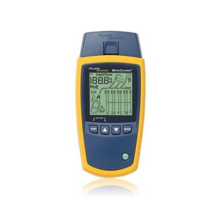 "Fluke MicroScanner MS2-100 - Precision Network Tester for Professionals, Blue & Yellow"