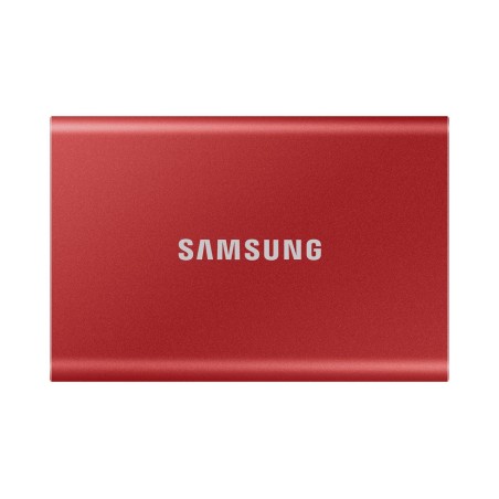 Køb Samsung Portable SSD T7 500 GB Red (MU-PC500R/WW) - Lynhurtig, Sikker og Stilfuld Opbevaring