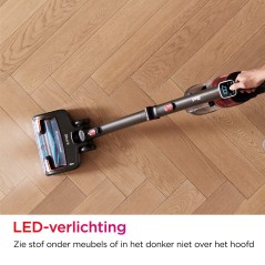 Shark IZ300EUT 2-i-1 Stangstøvsuger - Elektrisk Kost i Sort Bourgogne | Effektiv og Trådløs Rengøring!