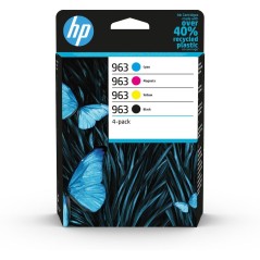 HP 963 CMYK Original Blækpatron 4-Pack - Kvalitet, Holdbarhed & Fantastiske Udskrifter!