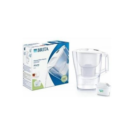 Brita Aluna Kande Vandfilter 24 L - Transparent Hvid | Forfriskende Rent Vand til Dit Hjem!