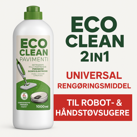 ECO CLEAN 2in1 – Universal Rengøring til Robot- & Håndstøvsuger (1000 ml)