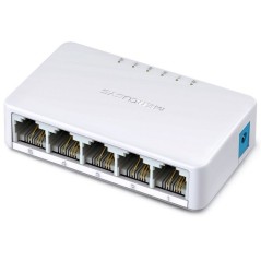 Køb Mercusys MS105 Switch 5-porte Fast Ethernet - Effektiv Netværksløsning til Dit Hjem!