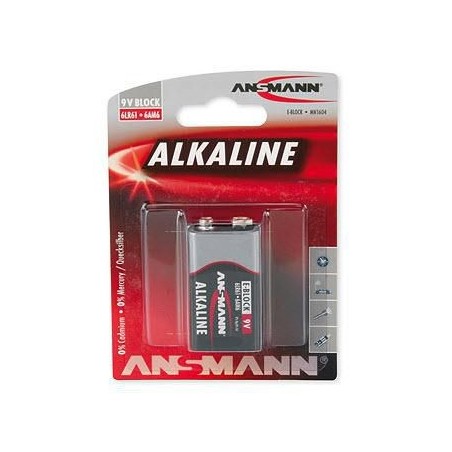 ANSMANN 1 Alkaline 9V block red-line 1515-0000