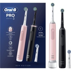 Oral-B Pro 3 3900N BlackPink - Effektiv Tandbørste med 2 Raktka | Optimal Rensning & Sund Mundhygiejne