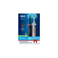 Oral-B Pro 3 3900N BlackPink - Effektiv Tandbørste med 2 Raktka | Optimal Rensning & Sund Mundhygiejne