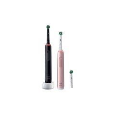 Oral-B Pro 3 3900N BlackPink - Effektiv Tandbørste med 2 Raktka | Optimal Rensning & Sund Mundhygiejne