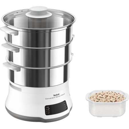 Oplev Tefal Convenient Series Dampkoger 900W i Rustfrit Stål - Effektiv madlavning med sundhed i fokus! Varenummer: 304538724777
