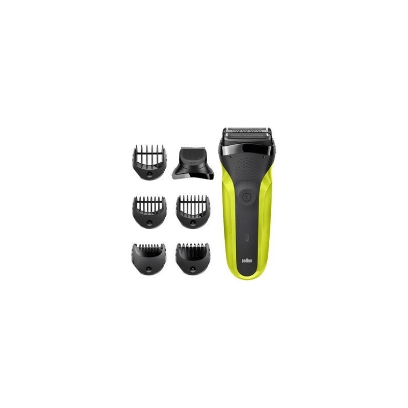 Braun Series 3 Shave&Style 300BT Barbermaskine Sort Grøn Braun Series 3 Shave&Style 300BT Barbermaskine Sort Grøn
