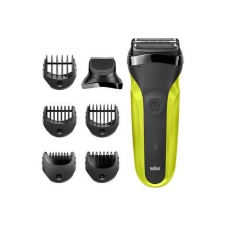 Braun Series 3 ShaveStyle 300BT Barbermaskine - Skarp, Effektiv & Stilren Sort Grøn - Varenr. 4210201276395