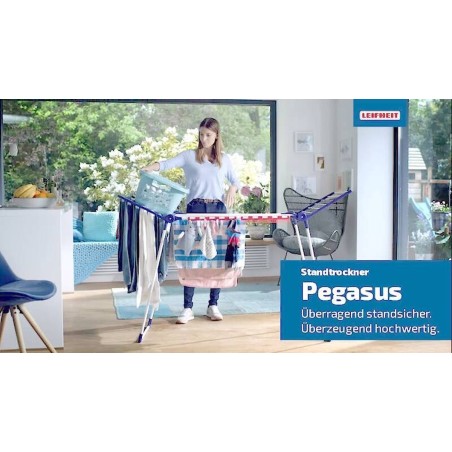 Leifheit Pegasus 150 Vingestativ Blå, Hvid
