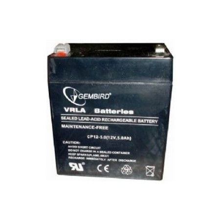 Gembird BAT-12V5AH UPS-Batteri - Pålidelig Strømforsyning og Langvarig Ydeevne - Varenr. 8716309071833