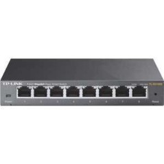 TP-Link TL-SG108E Administreret L2 Gigabit Ethernet (10/100/1000) Sort