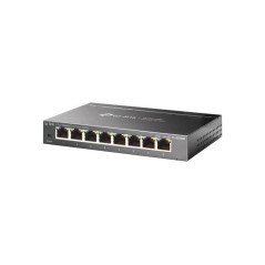 TP-Link TL-SG108E Administreret L2 Gigabit Ethernet Switch - Hurtig, Pålidelig og Effektiv Netværksløsning i Sort