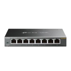 TP-Link TL-SG108E Administreret L2 Gigabit Ethernet Switch - Hurtig, Pålidelig og Effektiv Netværksløsning i Sort