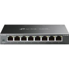TP-Link TL-SG108E Administreret L2 Gigabit Ethernet Switch - Hurtig, Pålidelig og Effektiv Netværksløsning i Sort