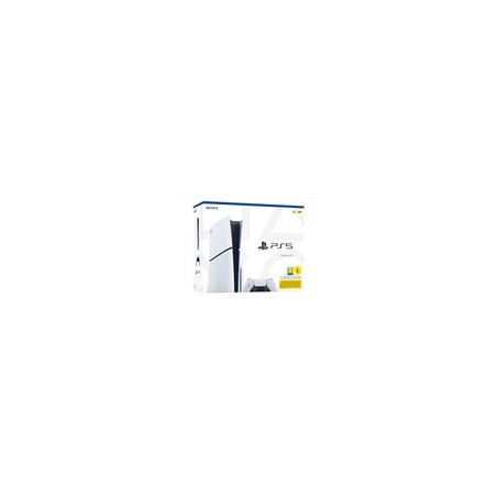 "Sony PlayStation 5 Slim - Sort/Hvid | 16GB GDDR6 | 448 GB/s AMD | Uovertruffen Gamingoplevelse"