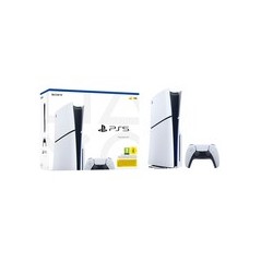"Sony PlayStation 5 Slim - Sort/Hvid | 16GB GDDR6 | 448 GB/s AMD | Uovertruffen Gamingoplevelse"