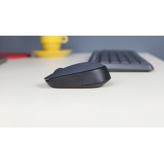 Logitech MK235 Trådløst Tastatur og Mus Sæt - Stilrent, Komfortabelt og Effektivt Arbejde!