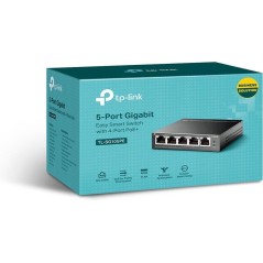 5-Port Gigabit Easy Smart PoE Switch - Hurtig, Effektiv & Pålidelig Netværksløsning | Varenummer: 6935364052744