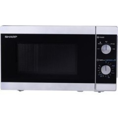 Køb Sharp Mikrowelle YC-MS01E-S - Effektiv, Stilren & Praktisk i Sølv - Varenummer: 4974019966489