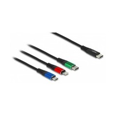 Køb DeLOCK 3 i 1 Sort - Multifunktionel Adapter til Alle Dine Behov | Varenummer: 4043619865963
