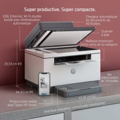 HP LaserJet MFP M234sdw Laser - Effektiv, Hurtig og Pålidelig Multifunktionsprinter til Dit Kontor!