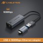 Cabletime USB-A til Ethernet adapter, Cabletime USB-A til Ethernet adapter,