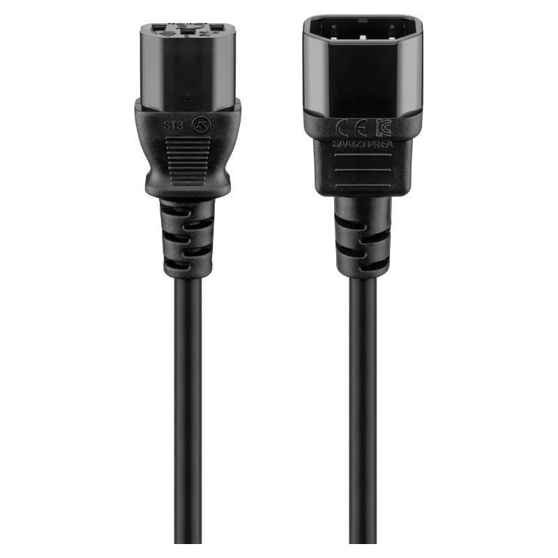 Goobay Power Cable C14 to C13. Goobay Power Cable C14 to C13.