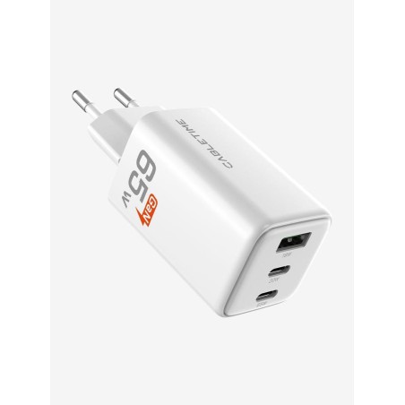 Cabletime USB-C GaN oplader, Hvid, 1x