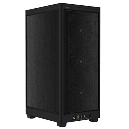 CORSAIR 2000D AIRFLOW Trn Mini ITX Strømforsyning - Elegant Sort Design med Optimal Luftflow og Fremragende Ydeevne!