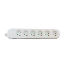 Mercodan EL power strip with 6 earthed