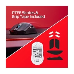 HyperX Pulsefire Haste 2 Optisk Trådløs Mus - Hvid | Hurtig, Præcis & Komfortabel Gamingoplevelse!