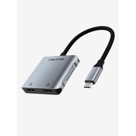 Cabletime 8K USB C Til Dobbelt HDMI – 580340422