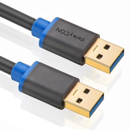 deleyCON USB 3.0 kabel, 2,0m, USB-A