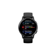 "Garmin Vivoactive 5 42 mm Sort Sportsur - Optimal Fitness Tracker til Aktiv Livsstil"
