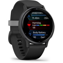 "Garmin Vivoactive 5 42 mm Sort Sportsur - Optimal Fitness Tracker til Aktiv Livsstil"