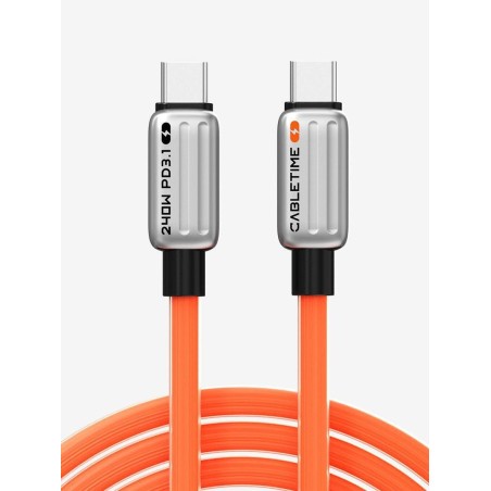 Cabletime USB-C Silikone Ladekabel — blødt og fleksibelt