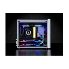 CORSAIR Crystal Series 280X RGB Tower Micro ATX - Elegant Hvid med Fantastisk Lys og Køling