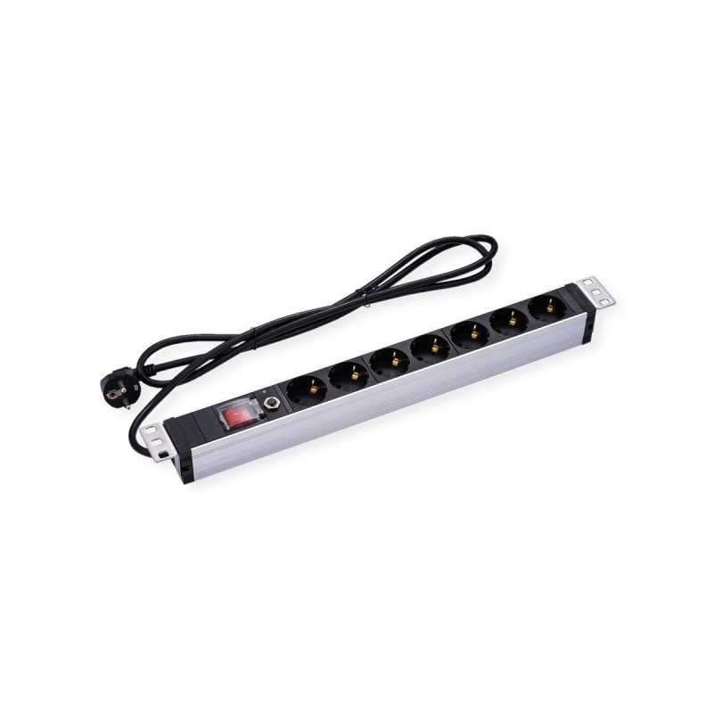 Value 19" 1UH, PDU 7 - way Socket,