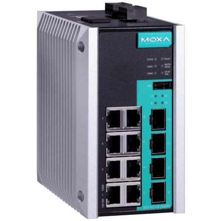 Moxa EDS-G512E-4GSFP-T - Industriel Ethernet-switch