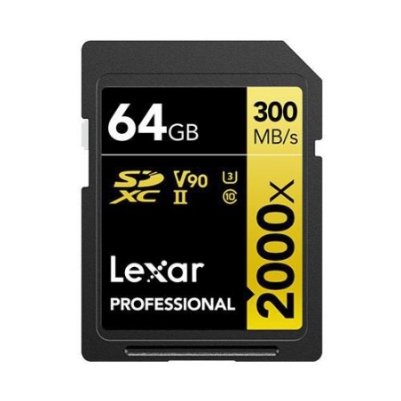 Køb Lexar Professional 2000X 64 GB SDHC - Ekstrem Ydeevne og Pålidelighed - LSD2000064G-BNNNG