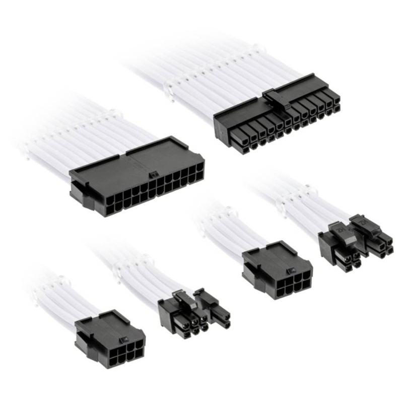 Kolink Core Standard Braided Cable Extension Kit til PSU Brilliant White