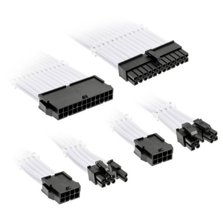 Kolink Core Standard Braided Cable Extension Kit til PSU Brilliant White