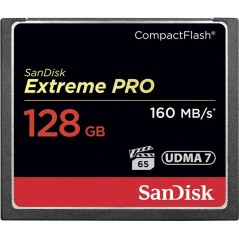 SanDisk Extreme Pro CompactFlash-kort 128GB 160MB/s - Hurtig, Pålidelig Lagring til Professionelle Fotografier!