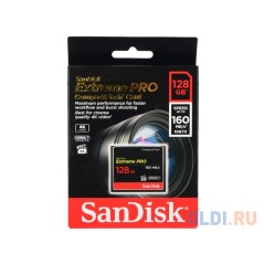 SanDisk Extreme Pro CompactFlash-kort 128GB 160MB/s - Hurtig, Pålidelig Lagring til Professionelle Fotografier!