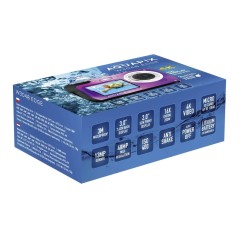 Easypix Aquapix W3048 Edge 13MP Digitalkamera - Sprudlende Lilla, Perfekt til Vandaktiviteter!