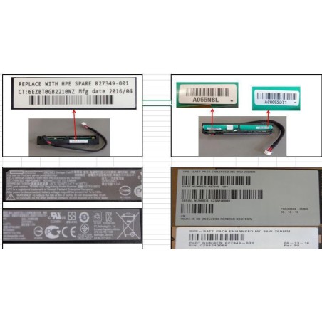 Hewlett Packard Enterprise Battery pack Megacell 260mm 827349-001