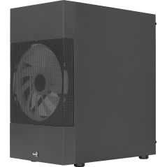 AeroCool Atomic Lite Tower Micro ATX - Elegant Sort Design til Optimal Kylning og Bedre PC-ydelse!